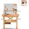 STIHL HOUTEN WERKBANK VOOR KINDEREN 1 STIHL HOUTEN WERKBANK VOOR KINDEREN -Gazon Gereedschap Winkel werkbank kids